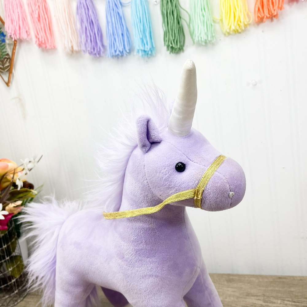 Gund Bluebell Unicorn Plush Purple Standing Stuffed Animal Heart 6049791 12in - Picture 10 of 13